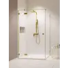 Radaway Essenza Pro Brushed Gold KDJ szögletes szálcsiszolt arany zuhanykabin 120x120 átlátszó jobbos