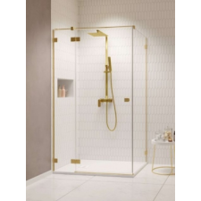 Radaway Essenza Pro Brushed Gold KDJ szögletes szálcsiszolt arany zuhanykabin 90B+90 kád, zuhanykabin