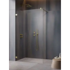 Radaway Essenza Pro Brushed Gold Walk-in szálcsiszolt arany zuhanyfal 65 kád, zuhanykabin