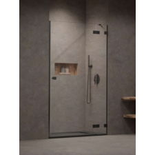 Radaway Essenza Pro Brushed GunMetal DWJ szálcsiszolt fegyvermetál zuhanyajtó 130B kád, zuhanykabin