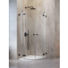 Radaway Essenza Pro Brushed GunMetal PDD íves szálcsiszolt fegyvermetál zuhanykabin 100x90 átlátszó