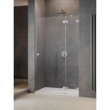 Radaway Essenza Pro Brushed Nickel DWJ szálcsiszolt króm zuhanyajtó 120 átlátszó balos kád, zuhanykabin
