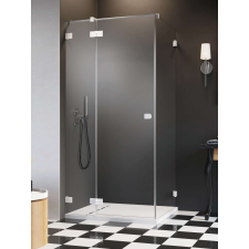 Radaway Essenza Pro White KDJ szögletes fehér zuhanykabin 90x90 átlátszó jobbos kád, zuhanykabin