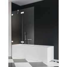 Radaway Essenza Pro White PND II fehér kádparaván 100 átlátszó kád, zuhanykabin