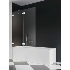 Radaway Essenza Pro White PND II fehér kádparaván 130 átlátszó kád, zuhanykabin