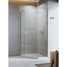 Radaway Essenza PTJ szögletes zuhanykabin 100x90 átlátszó balos kád, zuhanykabin