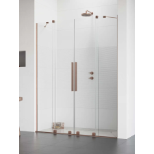 Radaway Furo Brushed Copper DWD szálcsiszolt réz zuhanyajtó 130 átlátszó kád, zuhanykabin