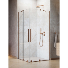 Radaway Furo Brushed Copper KDD szögletes szálcsiszolt réz zuhanykabin 120x120 átlátszó kád, zuhanykabin