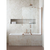 Radaway Furo Brushed Copper PND II szálcsiszolt réz kádparaván 150 átlátszó balos