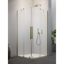 Radaway Furo Brushed Gold KDD szögletes szálcsiszolt arany zuhanykabin 90x80 átlátszó kád, zuhanykabin