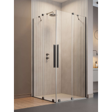 Radaway Furo Brushed GunMetal KDD szögletes szálcsiszolt fegyvermetál zuhanykabin 120x100 átlátszó kád, zuhanykabin