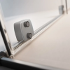 Radaway Furo Brushed GunMetal Walk-in szálcsiszolt fegyvermetál zuhanyfal 130 jobbos átlátszó