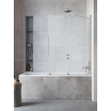 Radaway Furo Brushed Nickel PND II szálcsiszolt króm kádparaván 100 átlátszó jobbos kád, zuhanykabin