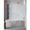 Radaway Furo Brushed Nickel PND II szálcsiszolt króm kádparaván 120 átlátszó balos
