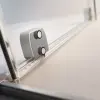 Radaway Furo Brushed Nickel Walk-in szálcsiszolt króm zuhanyfal 80 jobbos átlátszó