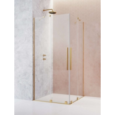 Radaway Furo Gold KDD szögletes arany zuhanykabin 110B+120J kád, zuhanykabin