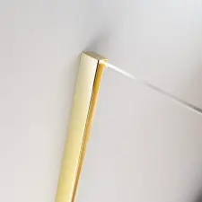 Radaway Furo Gold KDJ szögletes arany zuhanykabin 110x75 átlátszó balos kád, zuhanykabin