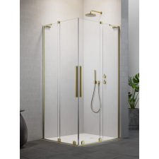 Radaway Furo SL Brushed Gold KDD szögletes szálcsiszolt arany zuhanykabin 90x80 átlátszó kád, zuhanykabin