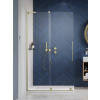Radaway Furo SL Brushed Gold Walk-in szálcsiszolt arany zuhanyfal 110 átlátszó jobbos