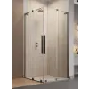 Radaway Furo SL Brushed Gunmetal KDD szögletes szálcsiszolt fegyvermetál zuhanykabin 90x120 átlátszó