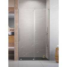 Radaway Furo SL Brushed Nickel DWJ szálcsiszolt króm zuhanyajtó 90 átlátszó balos kád, zuhanykabin