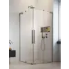 Radaway Furo SL Brushed Nickel KDD szögletes szálcsiszolt króm zuhanykabin 100x120 átlátszó