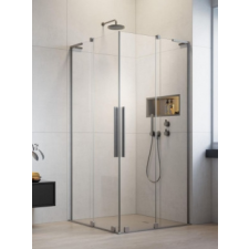 Radaway Furo SL Brushed Nickel KDD szögletes szálcsiszolt króm zuhanykabin 90B+100J kád, zuhanykabin