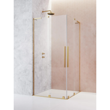 Radaway Furo SL Gold KDD szögletes arany zuhanykabin 80x90 átlátszó kád, zuhanykabin