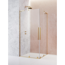 Radaway Furo SL Gold KDD szögletes arany zuhanykabin 90x120 átlátszó kád, zuhanykabin