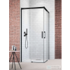Radaway Idea 8 Black KDD 100x100 szögletes tolóajtós zuhanykabin, fekete 10370100-54-01L,10370080-54-01R