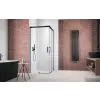 Radaway Idea 8 Black KDD szögletes fekete zuhanykabin 80x90 átlátszó