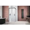Radaway Idea Black KDD szögletes fekete zuhanykabin 120x100 átlátszó