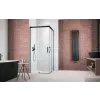 Radaway Idea Black KDD szögletes fekete zuhanykabin 75x100 átlátszó