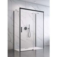 Radaway Idea Black KDJ+S szögletes fekete zuhanykabin 160J+80 kád, zuhanykabin