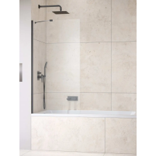 Radaway Idea Brushed GunMetal PNJ II szálcsiszolt fegyvermetál kádparaván 70 átlátszó kád, zuhanykabin