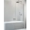 Radaway Idea Brushed Nickel PNJ II szálcsiszolt króm kádparaván 100 átlátszó