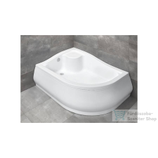 Radaway Korfu E 100x80 íves aszimmetrikus magasított zuhanytálca balos 4E81400-03L kád, zuhanykabin