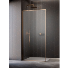 Radaway Modo F SL II Brushed Copper Walk-in szálcsiszolt réz zuhanyfal 50J kád, zuhanykabin