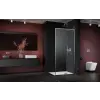 Radaway Modo F SL II Brushed Nickel Walk-in szálcsiszolt króm zuhanyfal 105 átlátszó jobbos