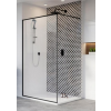 Radaway Modo New Black II Frame walk-in zuhanyfal