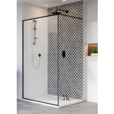 Radaway Modo New Black II Frame walk-in zuhanyfal kád, zuhanykabin