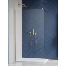 Radaway Modo New Brushed Gold II Walk-in szálcsiszolt arany zuhanyfal 65 kád, zuhanykabin