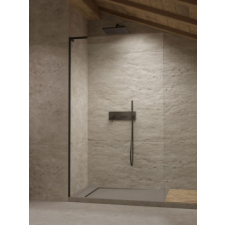 Radaway Modo SL II Black Walk-in fekete zuhanyfal 105B kád, zuhanykabin