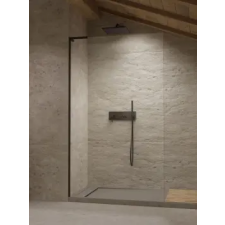 Radaway Modo SL II Black Walk-in fekete zuhanyfal 90B kád, zuhanykabin