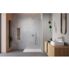 Radaway Modo SL II Brushed Nickel Walk-in szálcsiszolt króm zuhanyfal 55 átlátszó jobbos