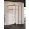 Radaway Modo X Black I Factory Walk-in fekete zuhanyfal 160
