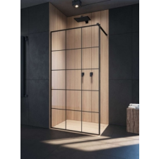 Radaway Modo X Black II Factory Walk-in fekete zuhanyfal 95 kád, zuhanykabin