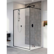 Radaway Modo X Black II Frame Walk-in fekete zuhanyfal 60 kád, zuhanykabin