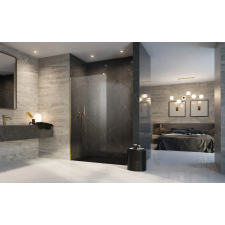 Radaway Modo X Gold II Walk-in arany zuhanyfal 75 átlátszó kád, zuhanykabin