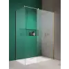 Radaway Modo X Gold III Walk-in arany zuhanyfal 50x50 átlátszó